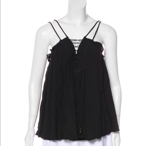 Rachel Zoe Tops - 3 for $25 - Rachel Zoe black lace up top.